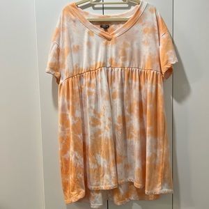 Wild Fable Orange and White Dress